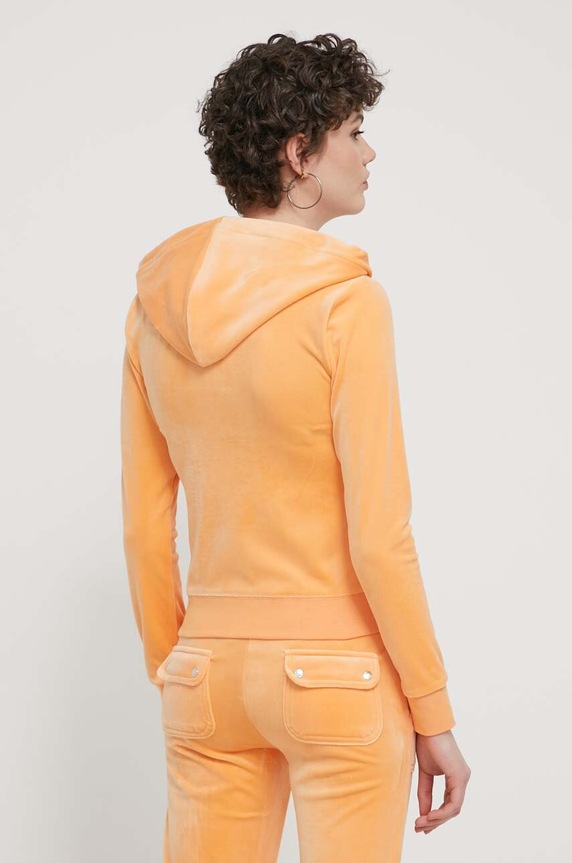 Odzież Juicy Couture bluza welurowa JCAP176.610 pomarańczowy