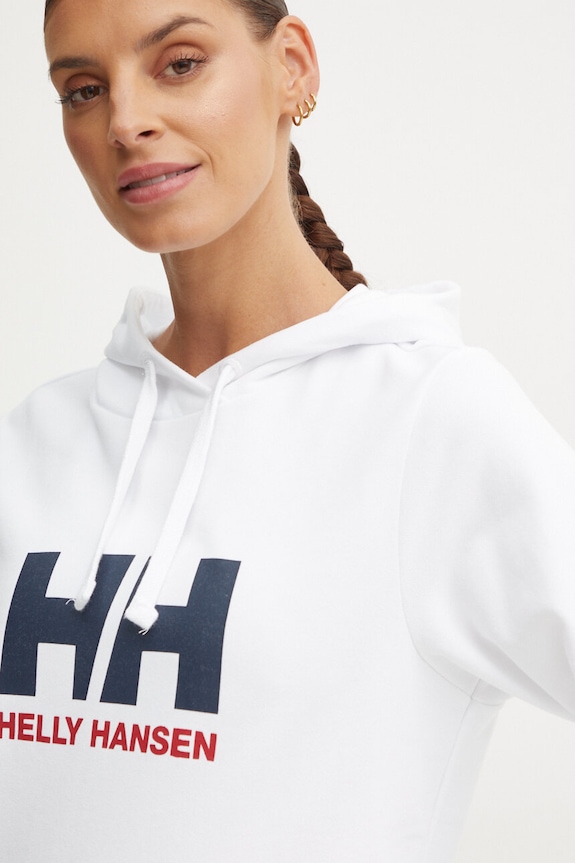 Helly Hansen pamut melegítőfelső HH LOGO 2.0 fehér 34460