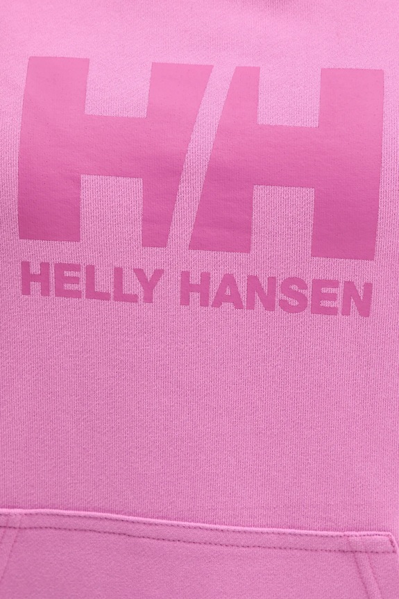 Helly Hansen bluza bawełniana HH LOGO 2.0 fioletowy 34460