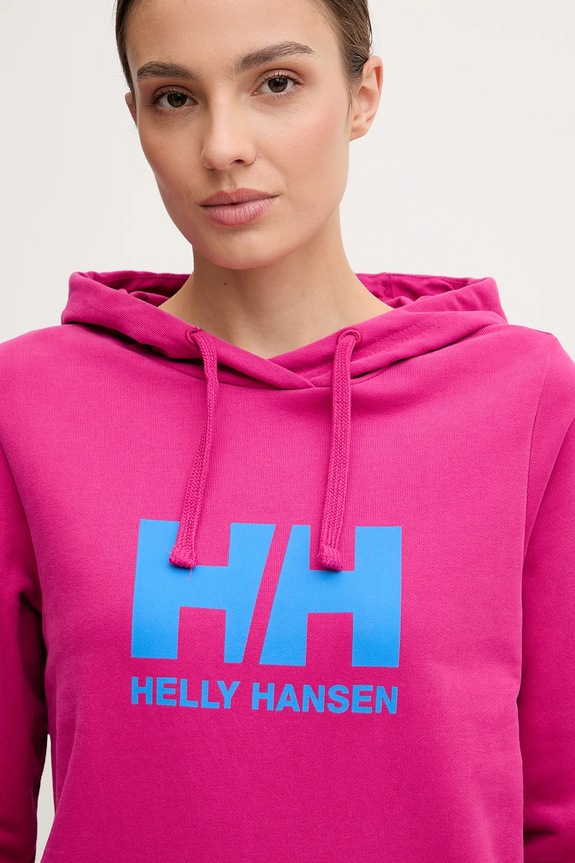 Helly Hansen bluza bawełniana HH LOGO 2.0 różowy 34460