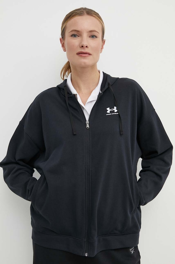 Mikina Under Armour 1386043 čierna SS24