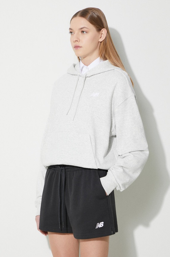 New Balance sweatshirt French Terry Small Logo Hoodie gray WT41507AHH