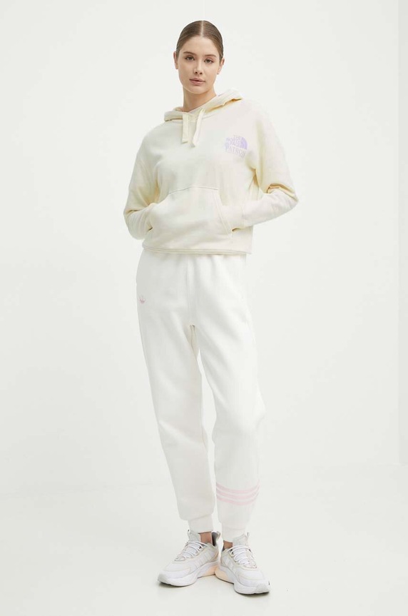 Pamučna dukserica The North Face NF0A87DYQLI1 bež SS24