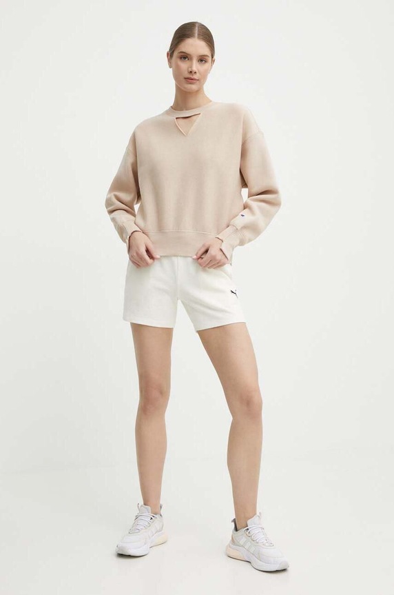 Μπλούζα Champion 117345 μπεζ SS24