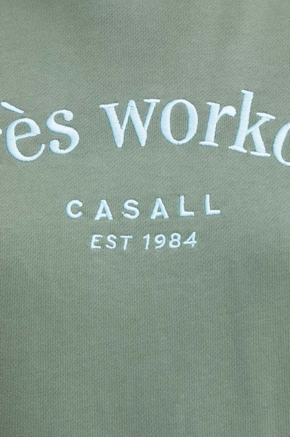 Памучен суичър Casall 24102 зелен