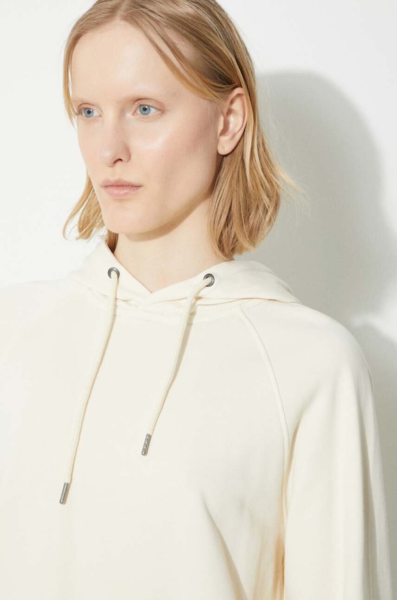 Bavlnená mikina Fjallraven Vardag Hoodie W F86987.113 béžová