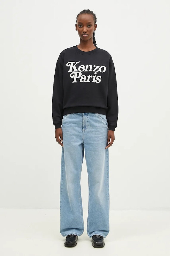Kenzo felpa in cotone by Verdy Regular Sweatshirt FE52SW1274MF.99 nero