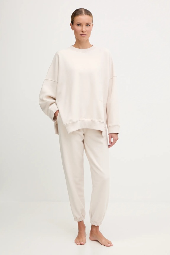 Tepláková mikina JOYINME Kind Bluza.Oversize.Kind béžová SS26