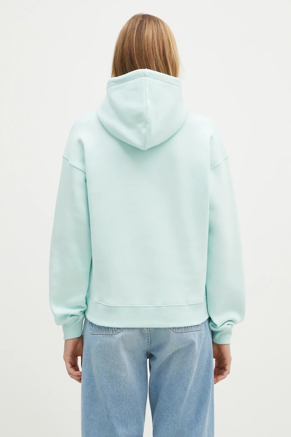 Oblečenie Bavlnená mikina Maison Kitsuné Bold Fox Head Patch Comfort Hoodie MW00704KM0307 tyrkysová