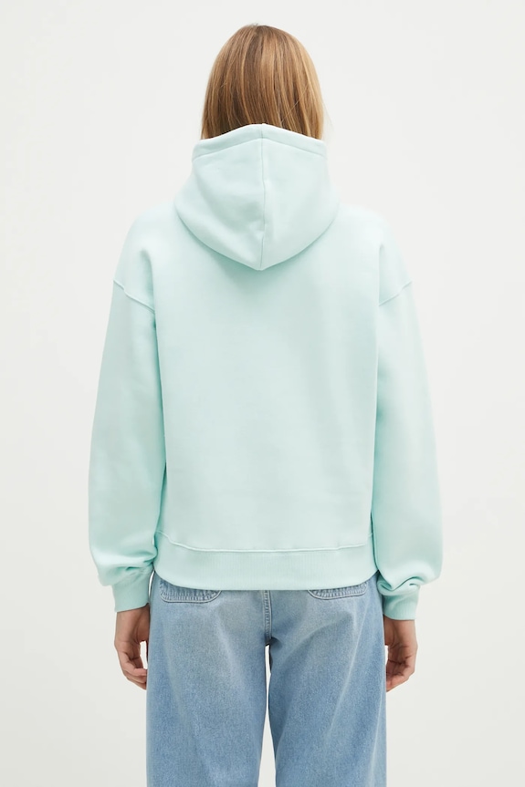 Oblečenie Bavlnená mikina Maison Kitsuné Bold Fox Head Patch Comfort Hoodie MW00704KM0307 tyrkysová