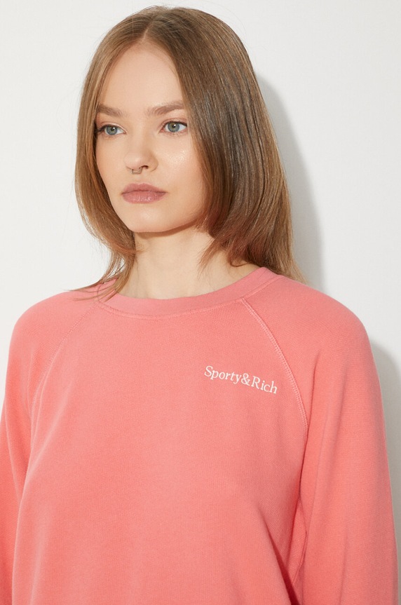Sporty & Rich sweatshirt Serif Logo Soft Crewneck WS047S402SC