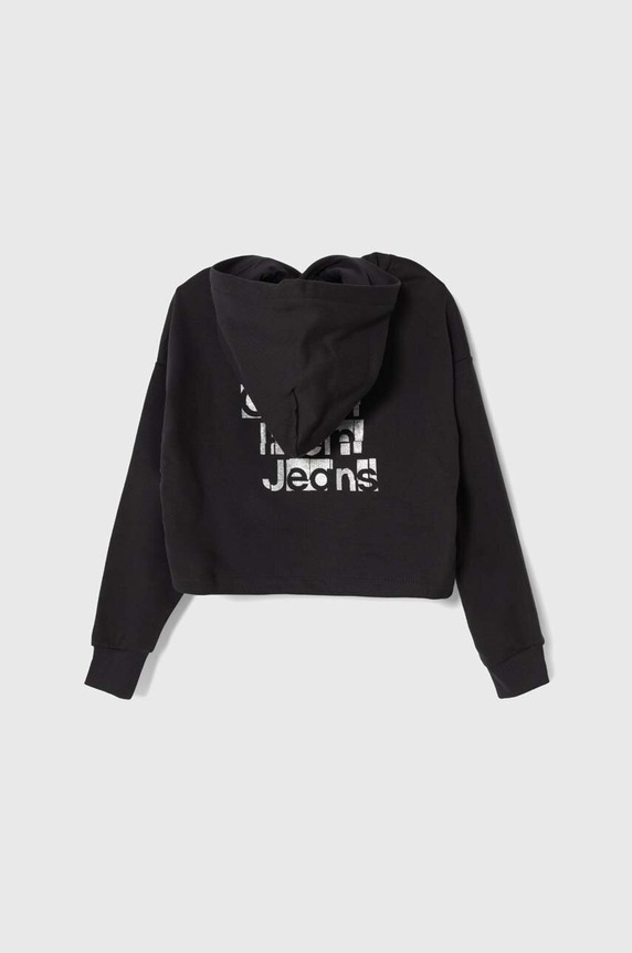 Dětská bavlněná mikina Calvin Klein Jeans IG0IG02304.128.176.PPYH černá SS24