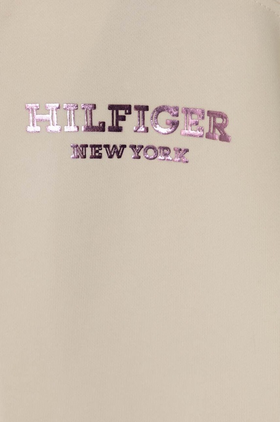 Dziewczynka Tommy Hilfiger bluza dziecięca KG0KG07723.128.176.PPYH beżowy