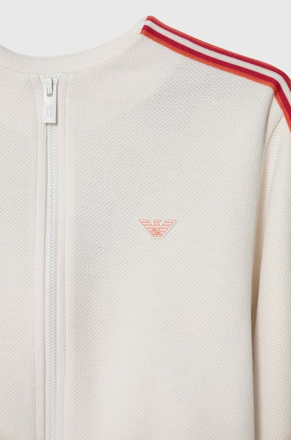 Lány Emporio Armani gyerek melegítőfelső pamutból 3D3B09.3J5TZ fehér