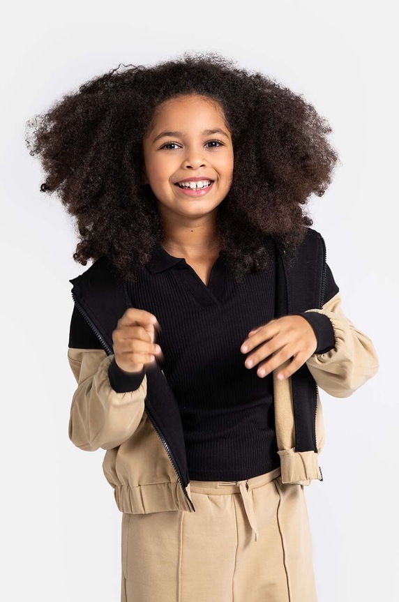 Coccodrillo bluza dziecięca z kapturem pomarańczowy WC4132401CEJ