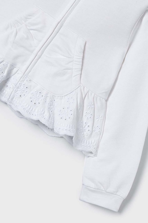 Mayoral bluza bawełniana dziecięca biały 3477.6H.Mini.PPYH