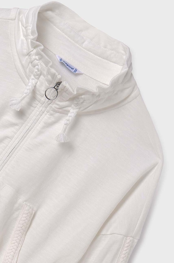 Dziewczynka Mayoral bluza bawełniana dziecięca 6461.8C.Junior.PPYH beżowy