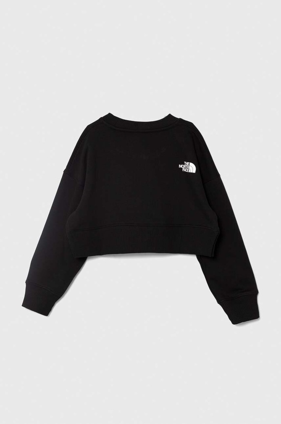 Παιδική μπλούζα The North Face NEW CUTLINE CREW FLEECE NF0A877P μαύρο SS24