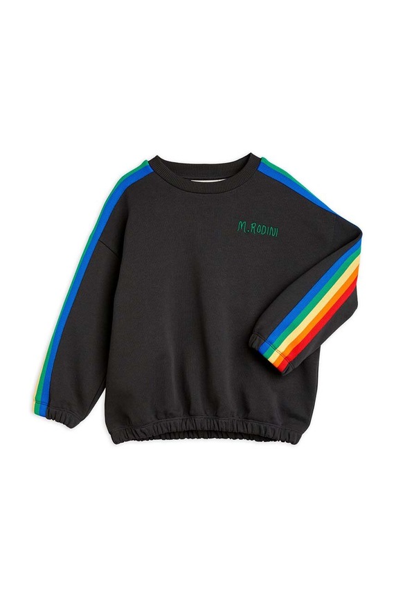 Mini Rodini bluza bawełniana dziecięca aplikacja czarny 2412011799