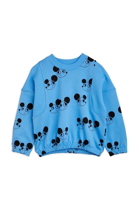 Mini Rodini bluza bawełniana dziecięca 2412012460 niebieski SS24