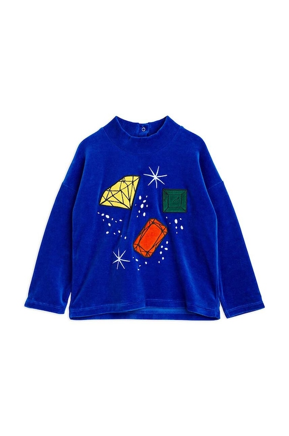 Mini Rodini bluza dziecięca nadruk granatowy 2412013660