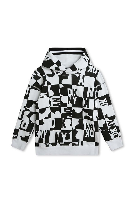 Dkny bluza bawełniana dziecięca D60031.126.150 biały SS24
