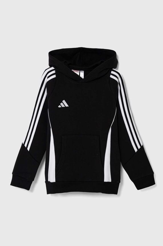 Παιδική μπλούζα adidas Performance TIRO24 SWHOODY απλικέ μαύρο IJ5611