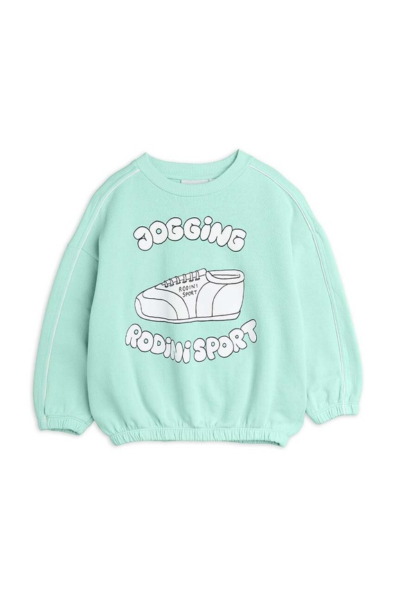 Mini Rodini bluza bawełniana dziecięca Jogging 2422011275 niebieski SS24