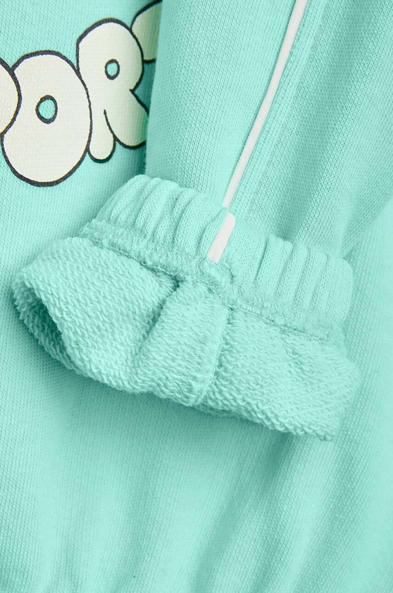 Mini Rodini bluza bawełniana dziecięca Jogging niebieski 2422011275