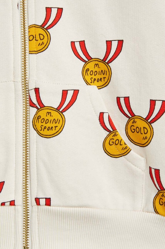 Chłopiec Mini Rodini bluza bawełniana dziecięca Medal 2422015197 beżowy