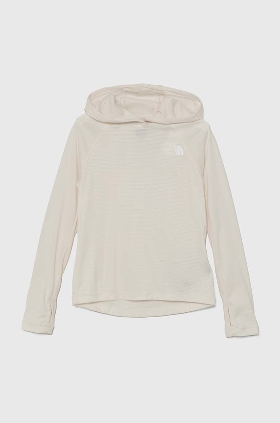 Dětská mikina The North Face SUMMER LT SUN HOODIE s kapucí béžová NF0A88M4