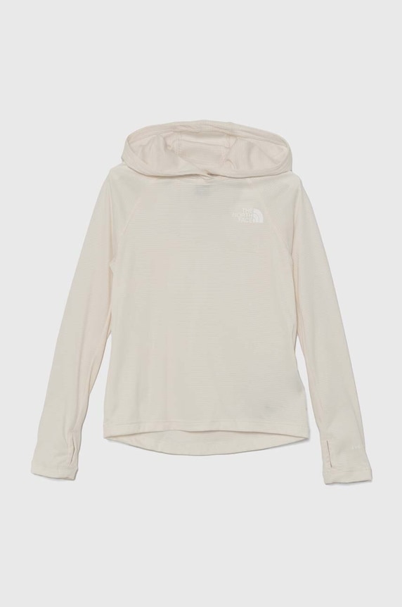 Dětská mikina The North Face SUMMER LT SUN HOODIE s kapucí béžová NF0A88M4