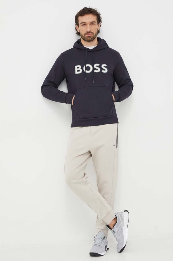 BOSS Green bluza 50504750 granatowy SS24