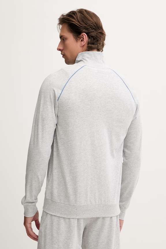 Oblačila BOSS jopica moška bombažna z elastanom Mix&Match Jacket Z 50515307 siva