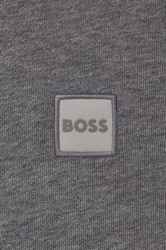 BOSS Orange bluza z kapturem męska bawełniana Wetalk 50509314 szary