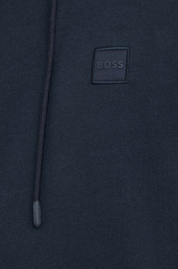 BOSS Orange bluza z kapturem męska bawełniana Wetalk 50509314 granatowy