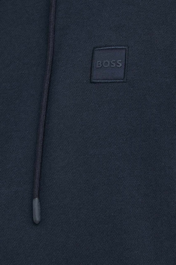 BOSS Orange bluza z kapturem męska bawełniana Wetalk 50509314 granatowy