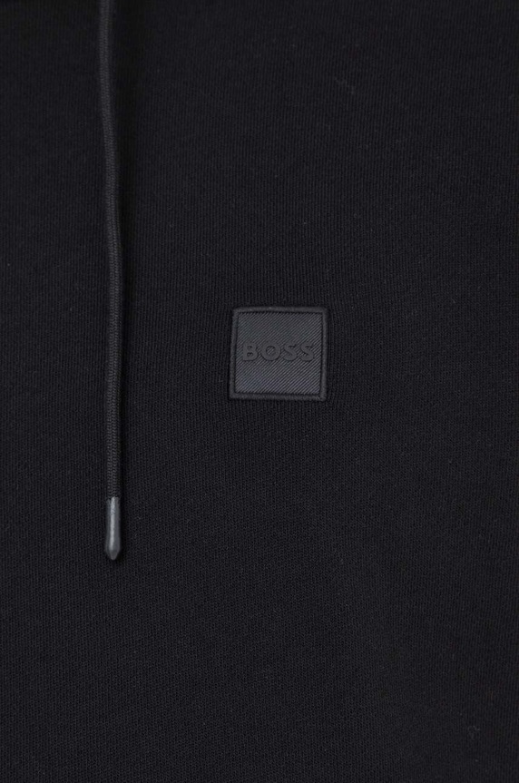 BOSS Orange bluza z kapturem męska bawełniana Wetalk 50509314 czarny