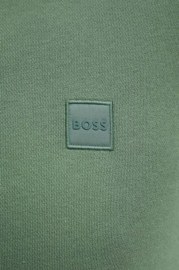 BOSS Orange bluza męska bawełniana Westart 50509323 zielony
