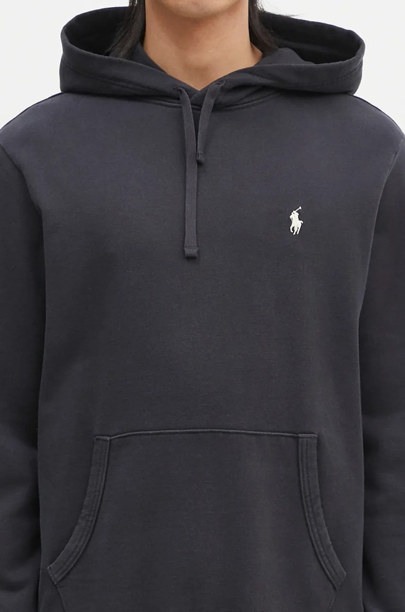 Polo Ralph Lauren felpa in cotone blu navy 710916690
