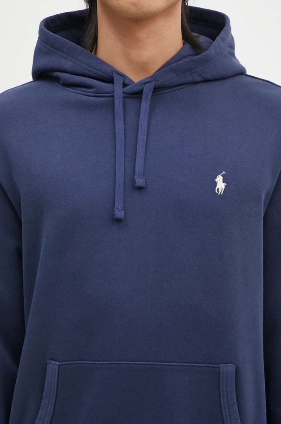 Polo Ralph Lauren hanorac cu glugă pentru bărbați din bumbac bleumarin 710916690