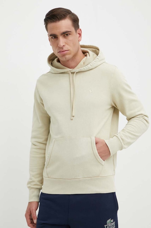 Polo Ralph Lauren bluza z kapturem męska bawełniana bawełna zielony 710916690