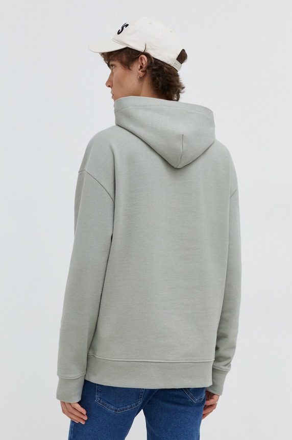 Oblečení Bavlněná mikina Tommy Jeans DM0DM17990 zelená
