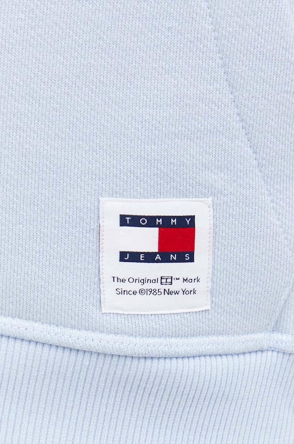 Bavlněná mikina Tommy Jeans DM0DM18413 modrá
