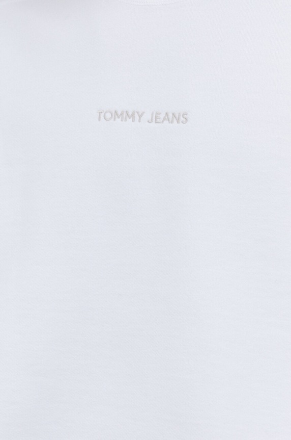 Bavlnená mikina Tommy Jeans DM0DM18414 biela