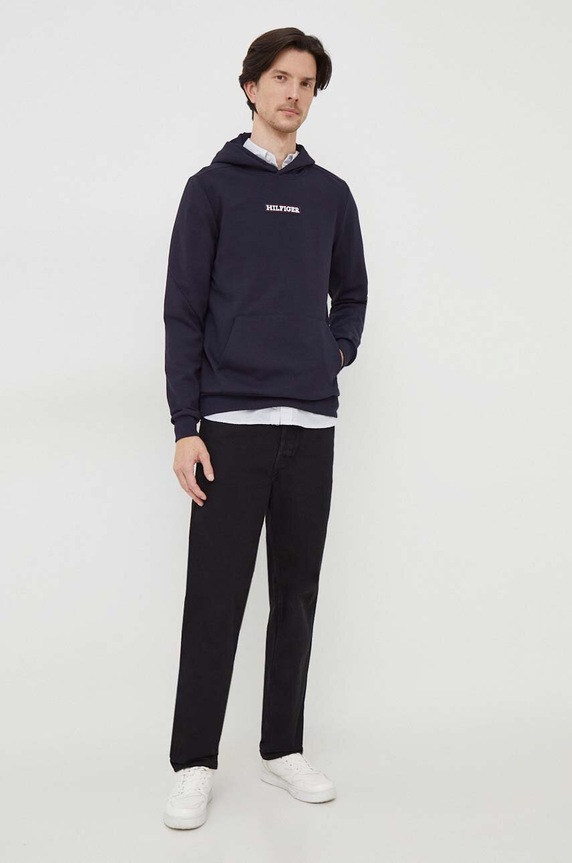 Mikina Tommy Hilfiger MW0MW33718 námořnická modř SS24