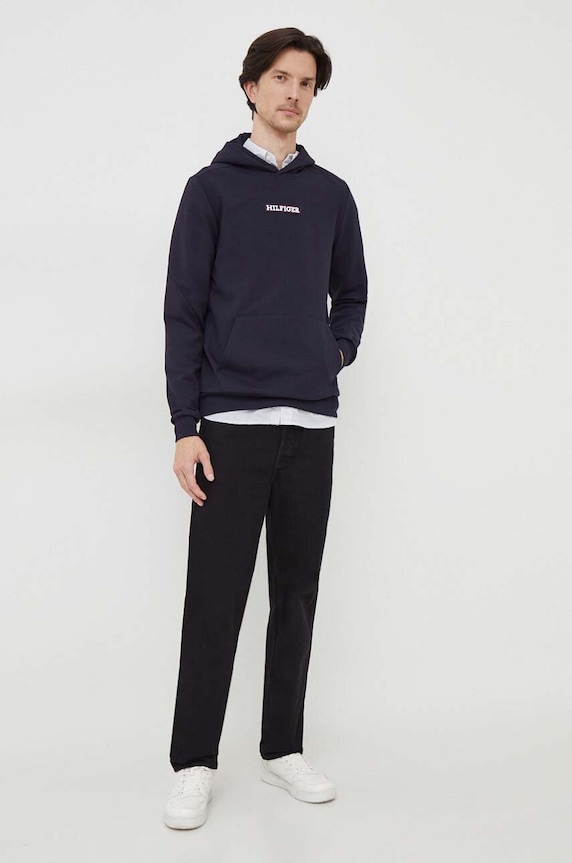 Mikina Tommy Hilfiger MW0MW33718 námořnická modř SS24