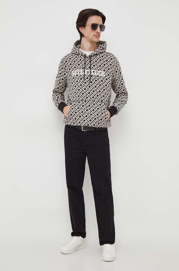 Mikina Tommy Hilfiger MW0MW34186 černá SS24