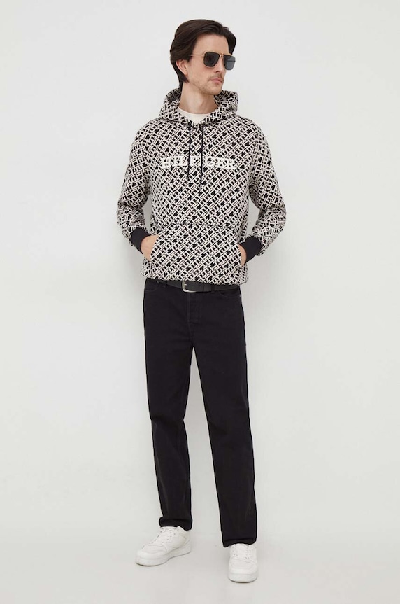 Mikina Tommy Hilfiger MW0MW34186 černá SS24