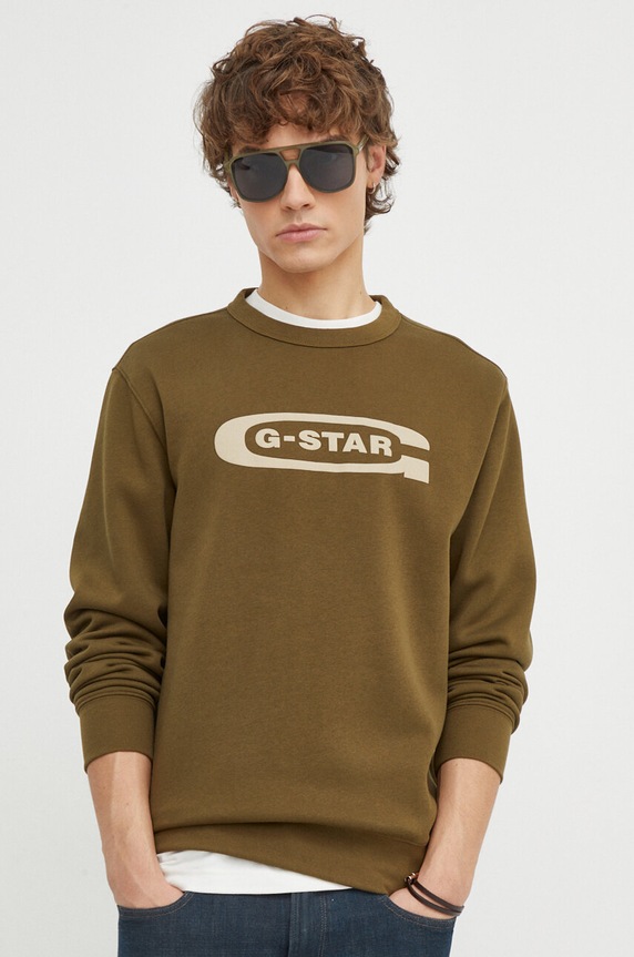 G-Star bluza D23894.C235 zielony SS24